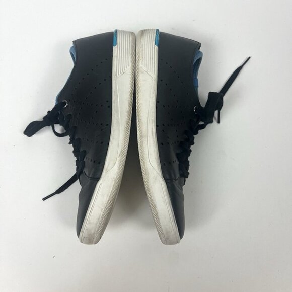 Navyboot Mens Casual Shoes Navy Blue‎ Leather Sneakers EU 41 US 8 Built in Sock - Picture 4 of 8